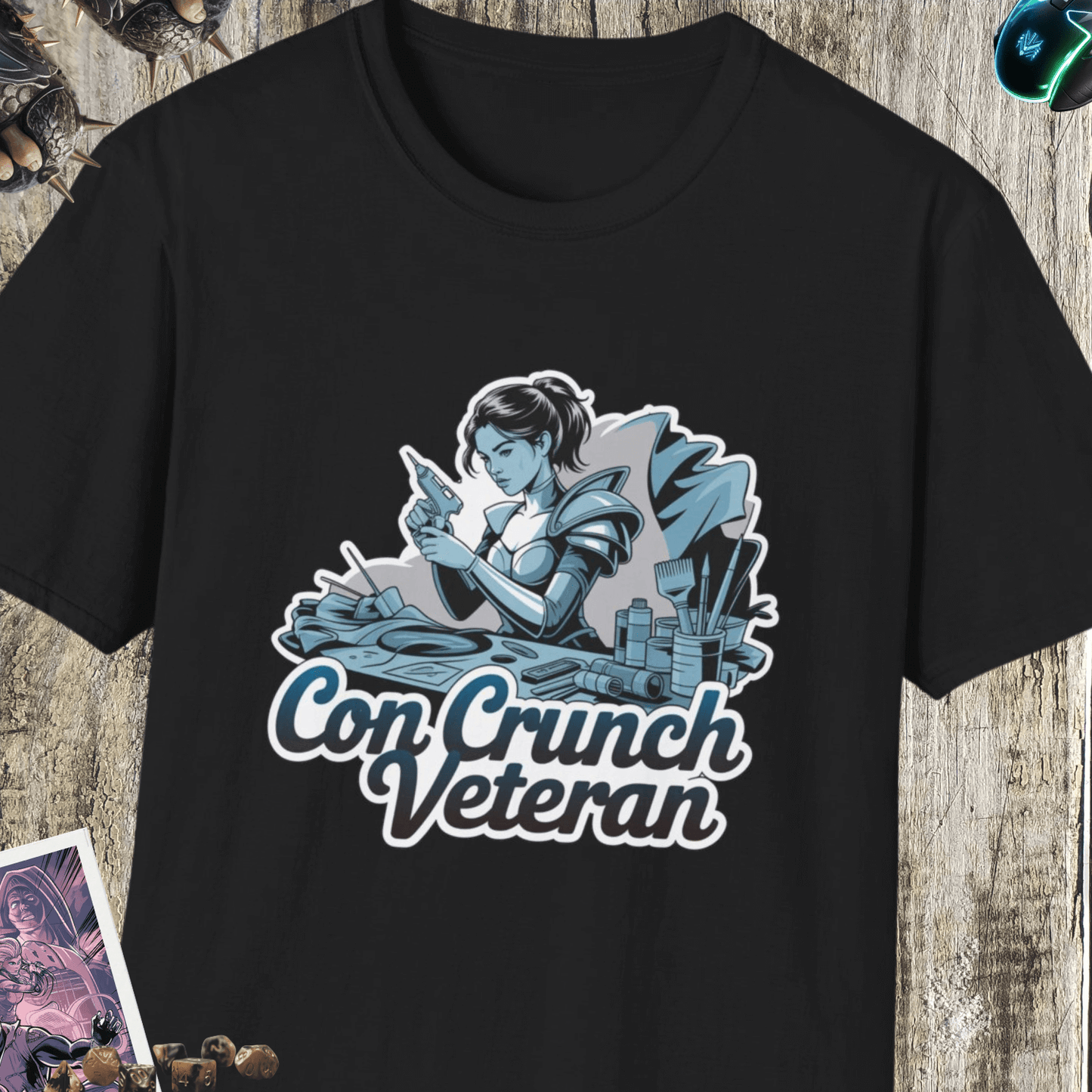 Con Crunch Veteran Unisex Softstyle T-Shirt