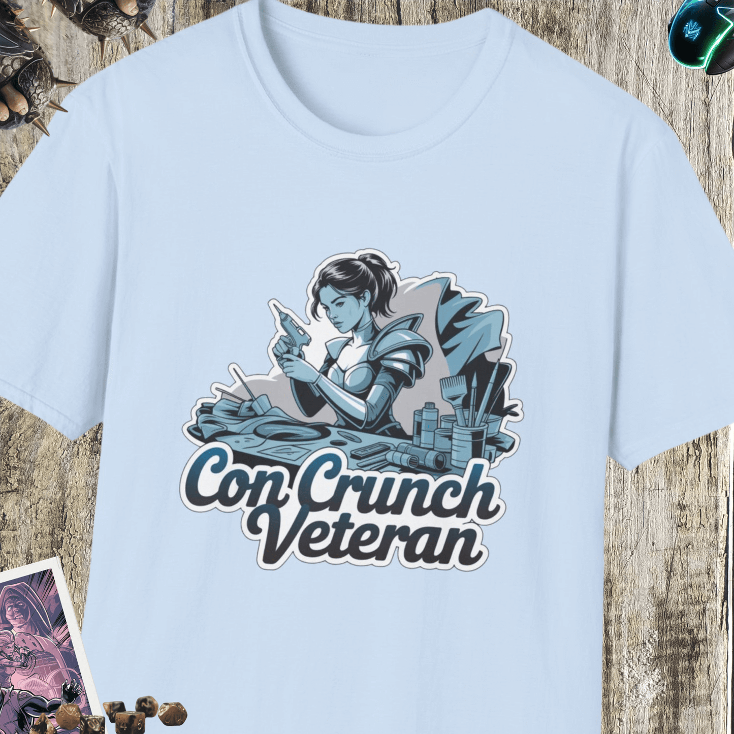 Con Crunch Veteran Unisex Softstyle T-Shirt