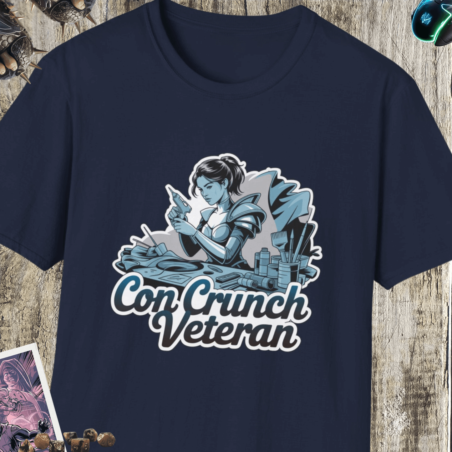 Con Crunch Veteran Unisex Softstyle T-Shirt