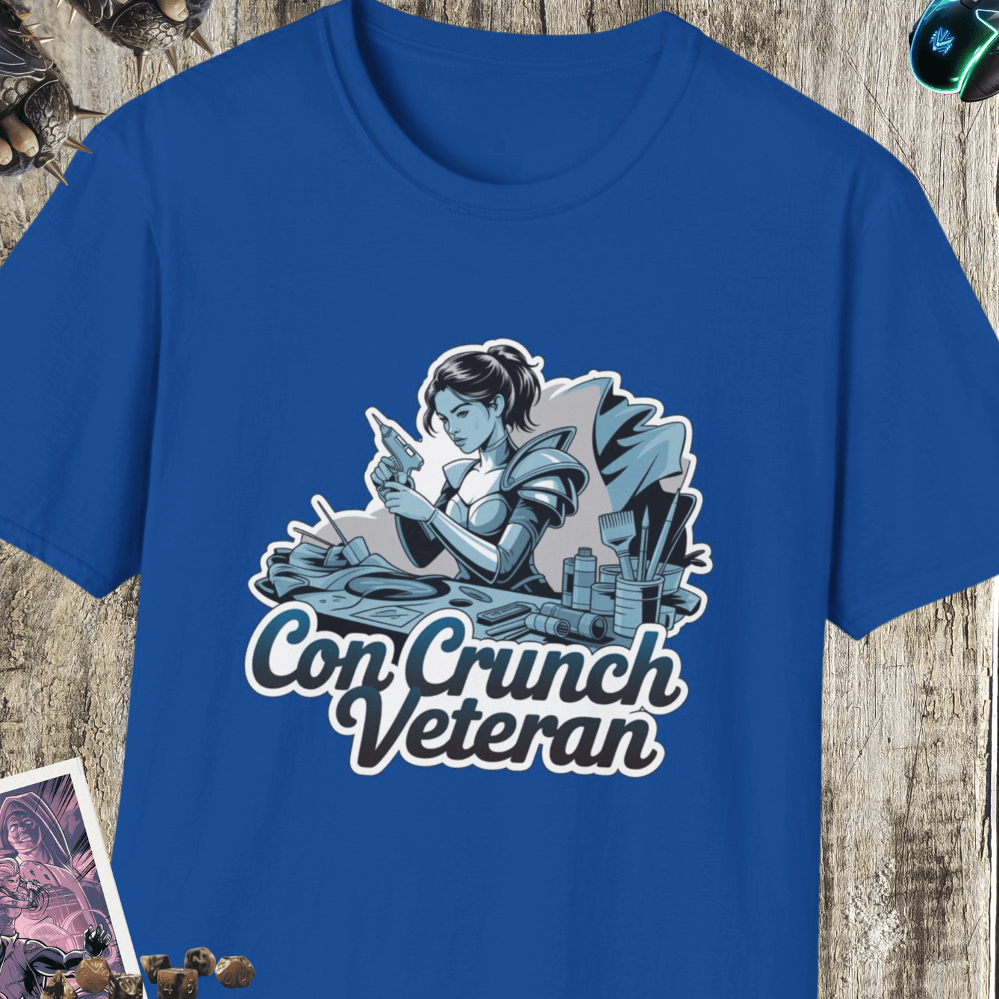 Con Crunch Veteran Unisex Softstyle T-Shirt
