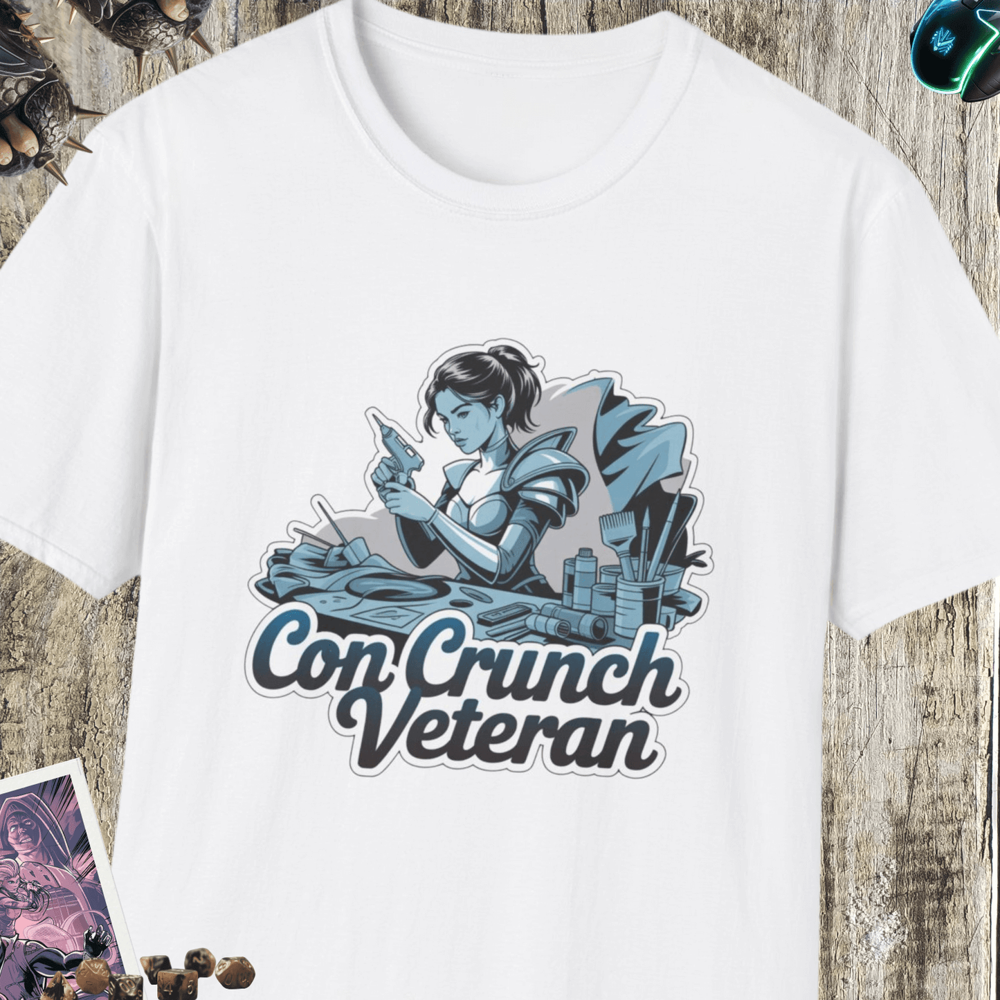 Con Crunch Veteran Unisex Softstyle T-Shirt
