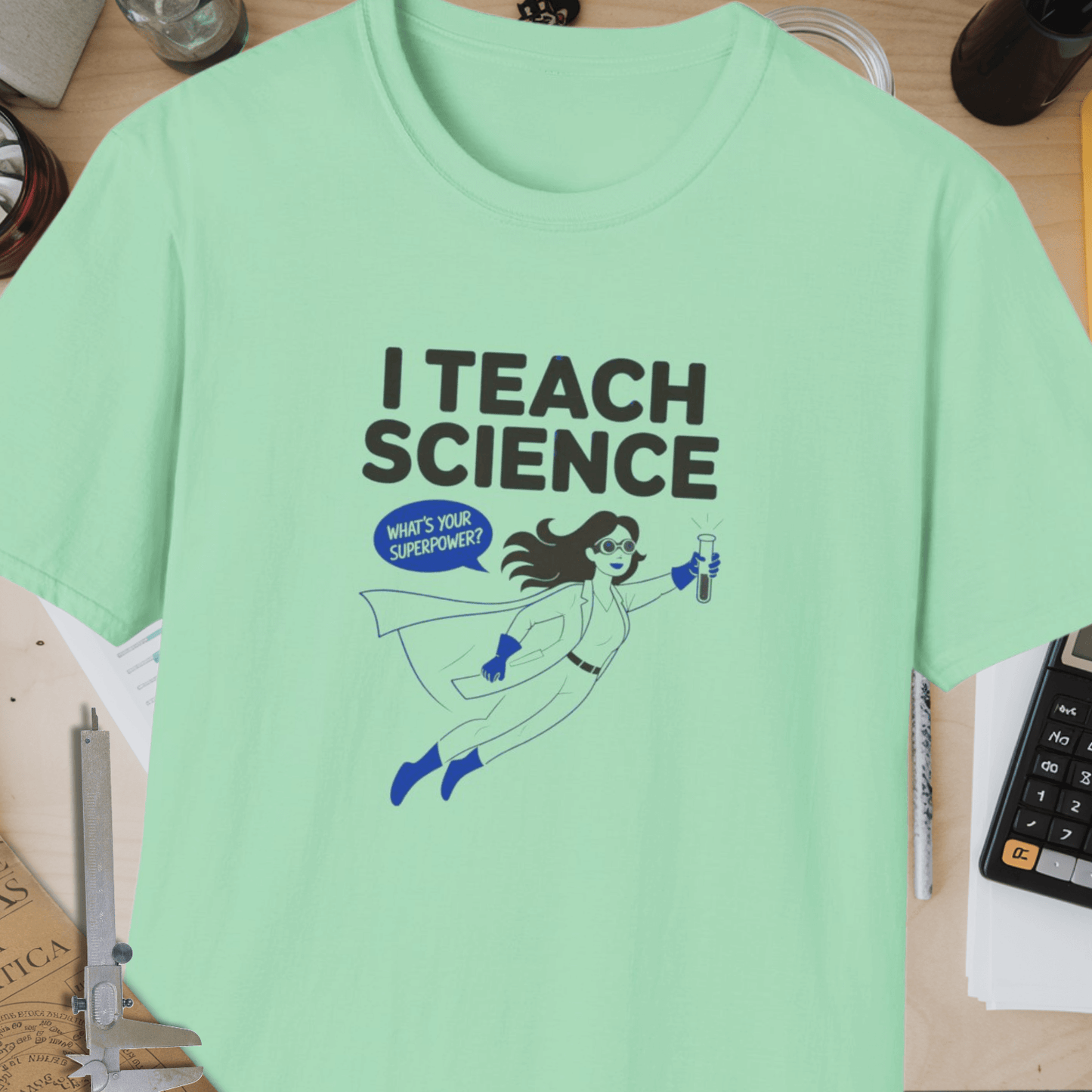 I Teach Science Unisex Softstyle T-Shirt