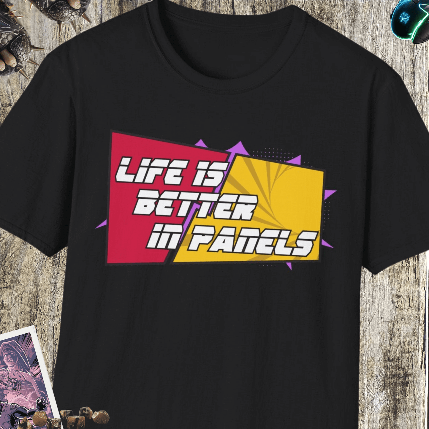 Life Is Better In Panels Unisex Softstyle T-Shirt