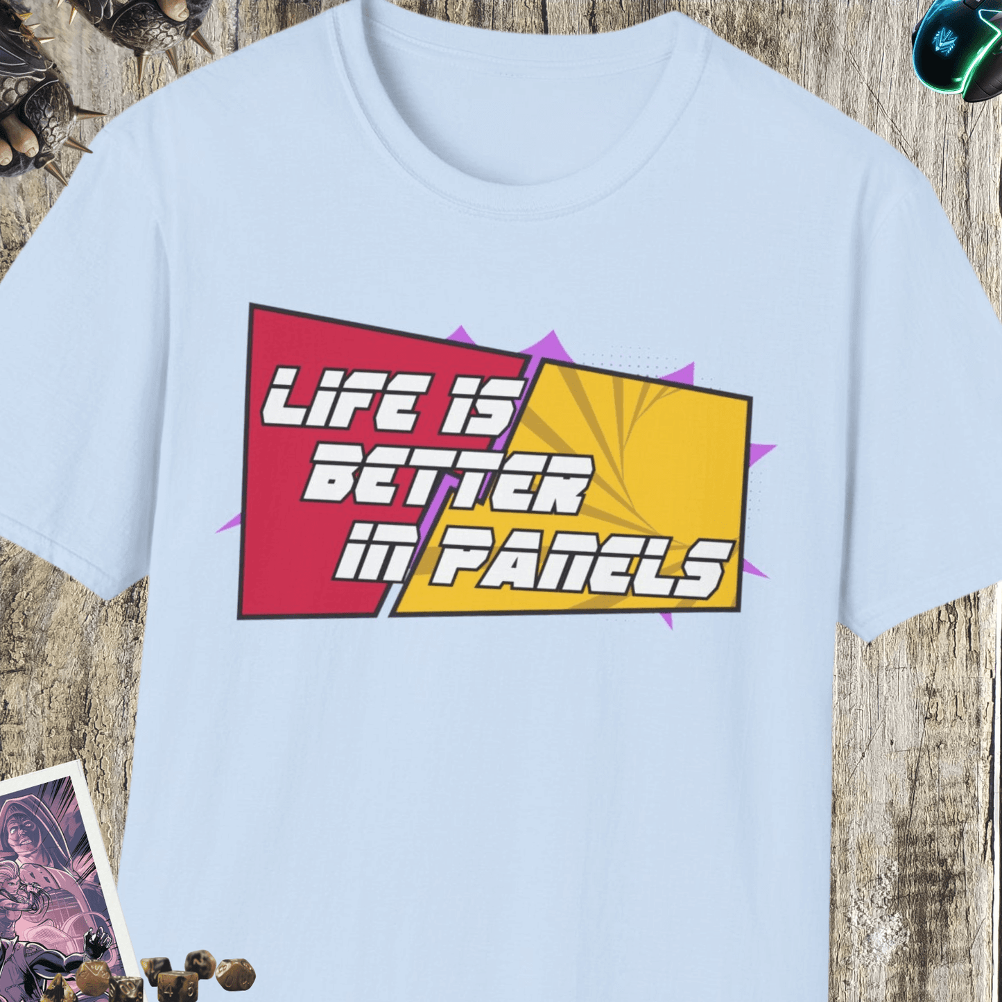 Life Is Better In Panels Unisex Softstyle T-Shirt