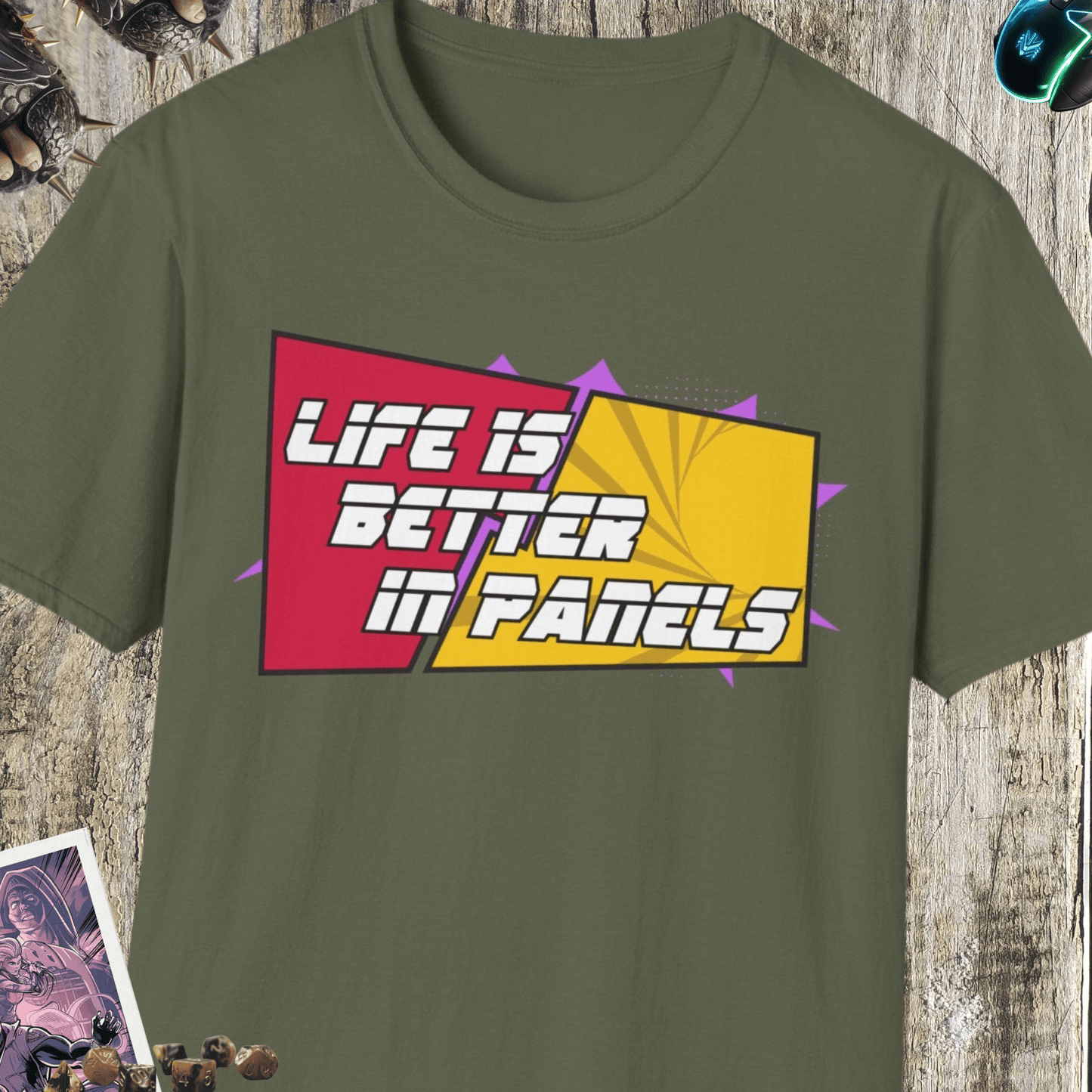 Life Is Better In Panels Unisex Softstyle T-Shirt