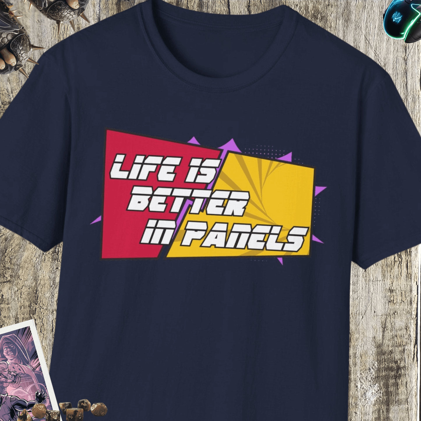 Life Is Better In Panels Unisex Softstyle T-Shirt