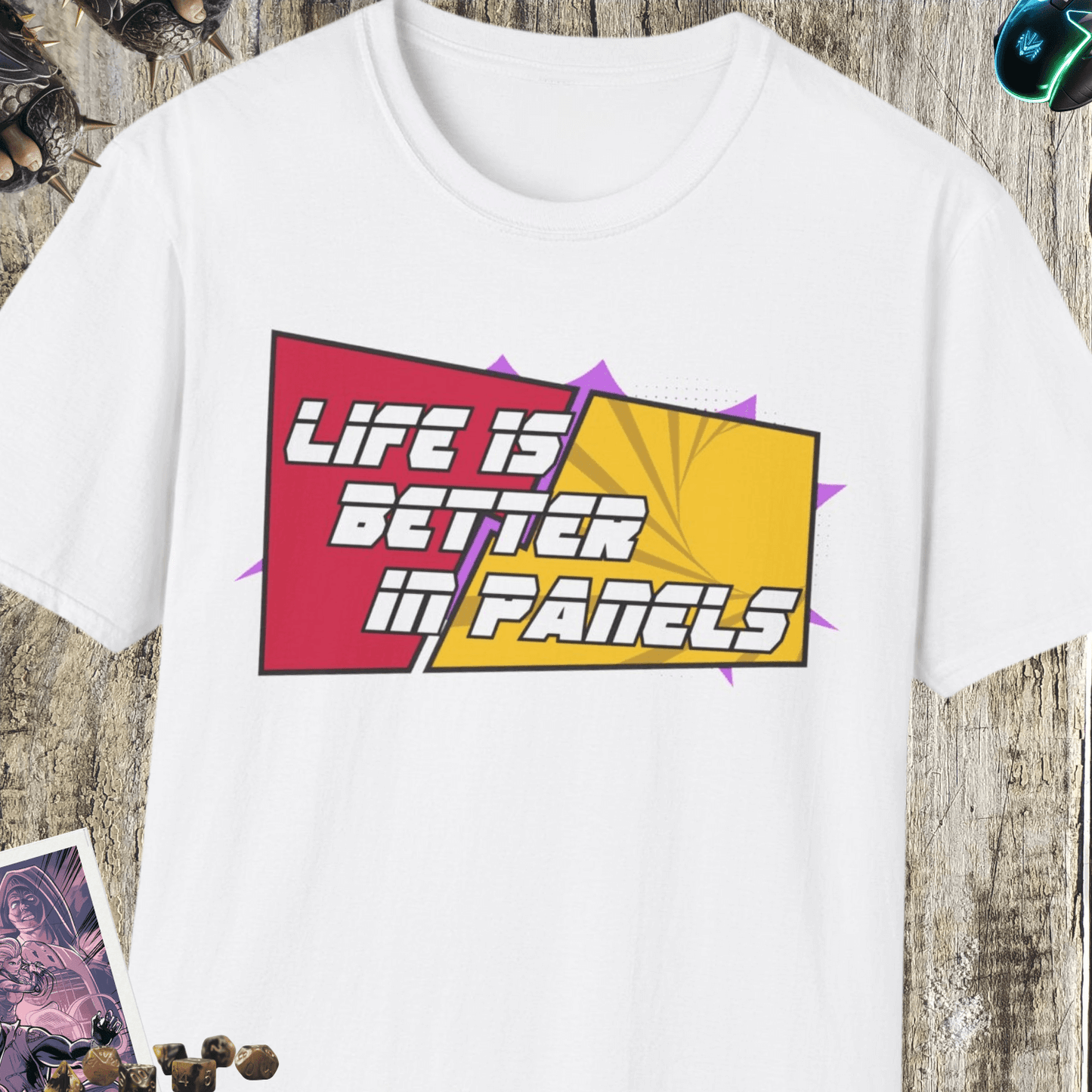 Life Is Better In Panels Unisex Softstyle T-Shirt