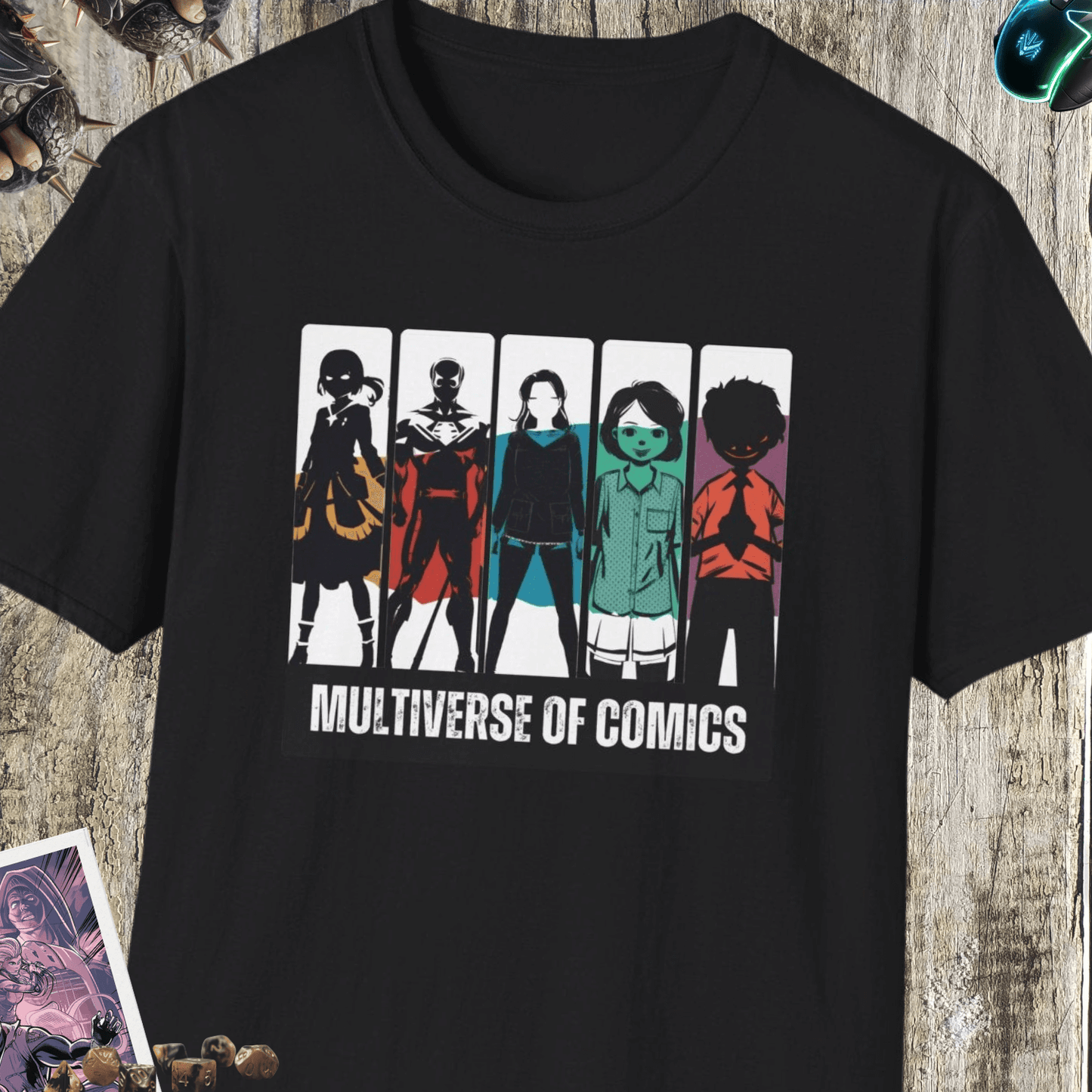 Multiverse Of Comics Unisex Softstyle T-Shirt
