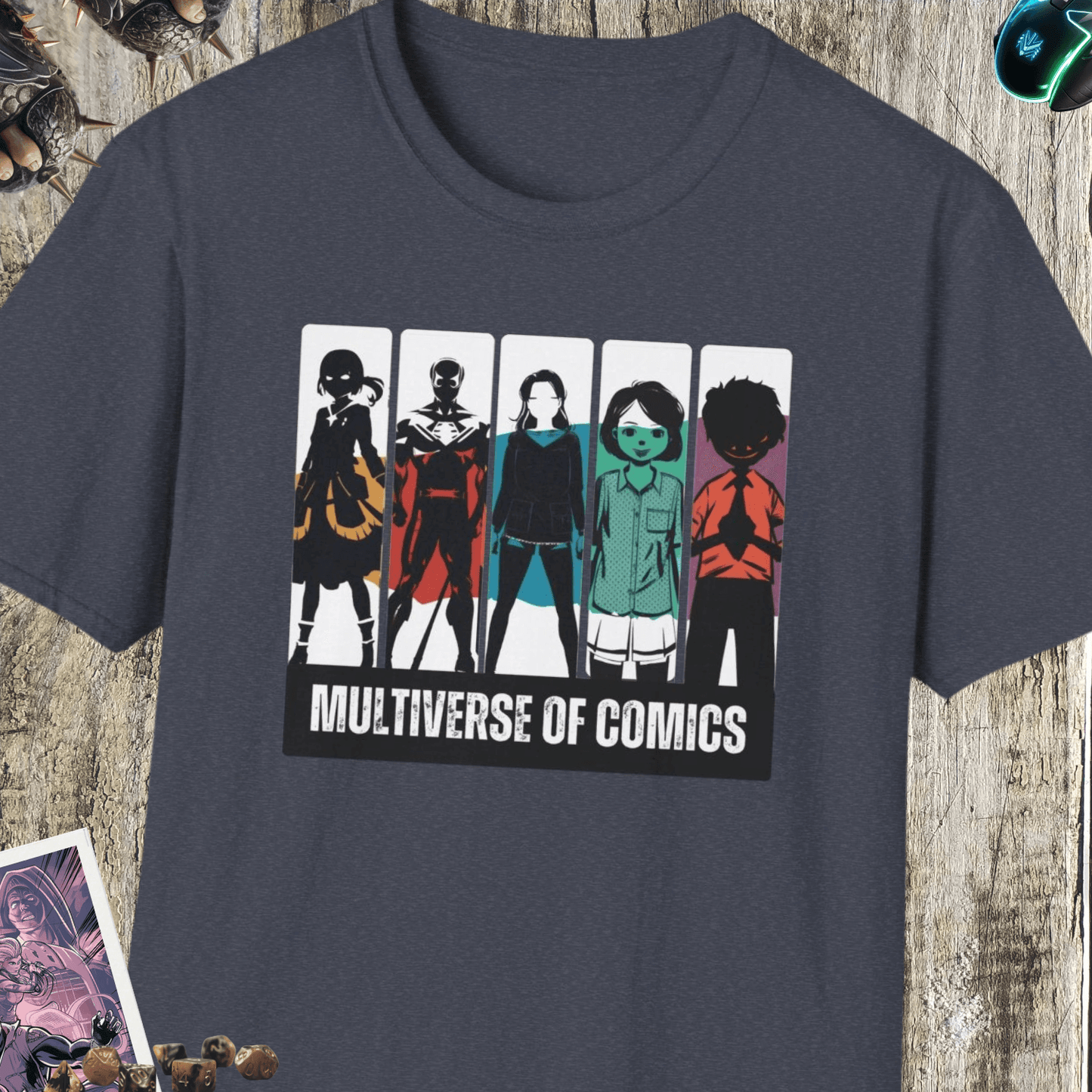 Multiverse Of Comics Unisex Softstyle T-Shirt