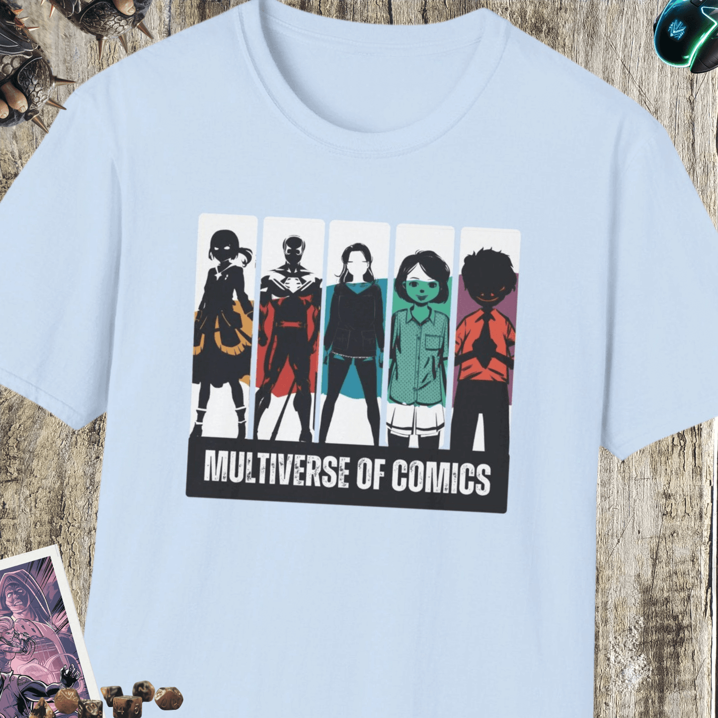 Multiverse Of Comics Unisex Softstyle T-Shirt