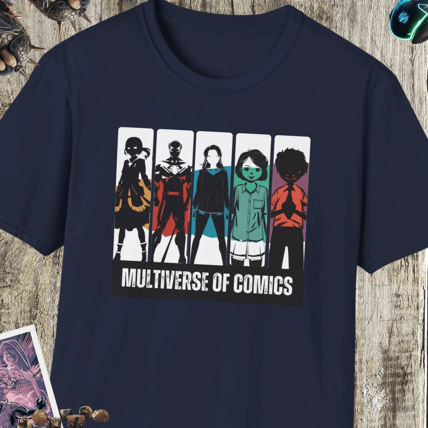 Multiverse Of Comics Unisex Softstyle T-Shirt