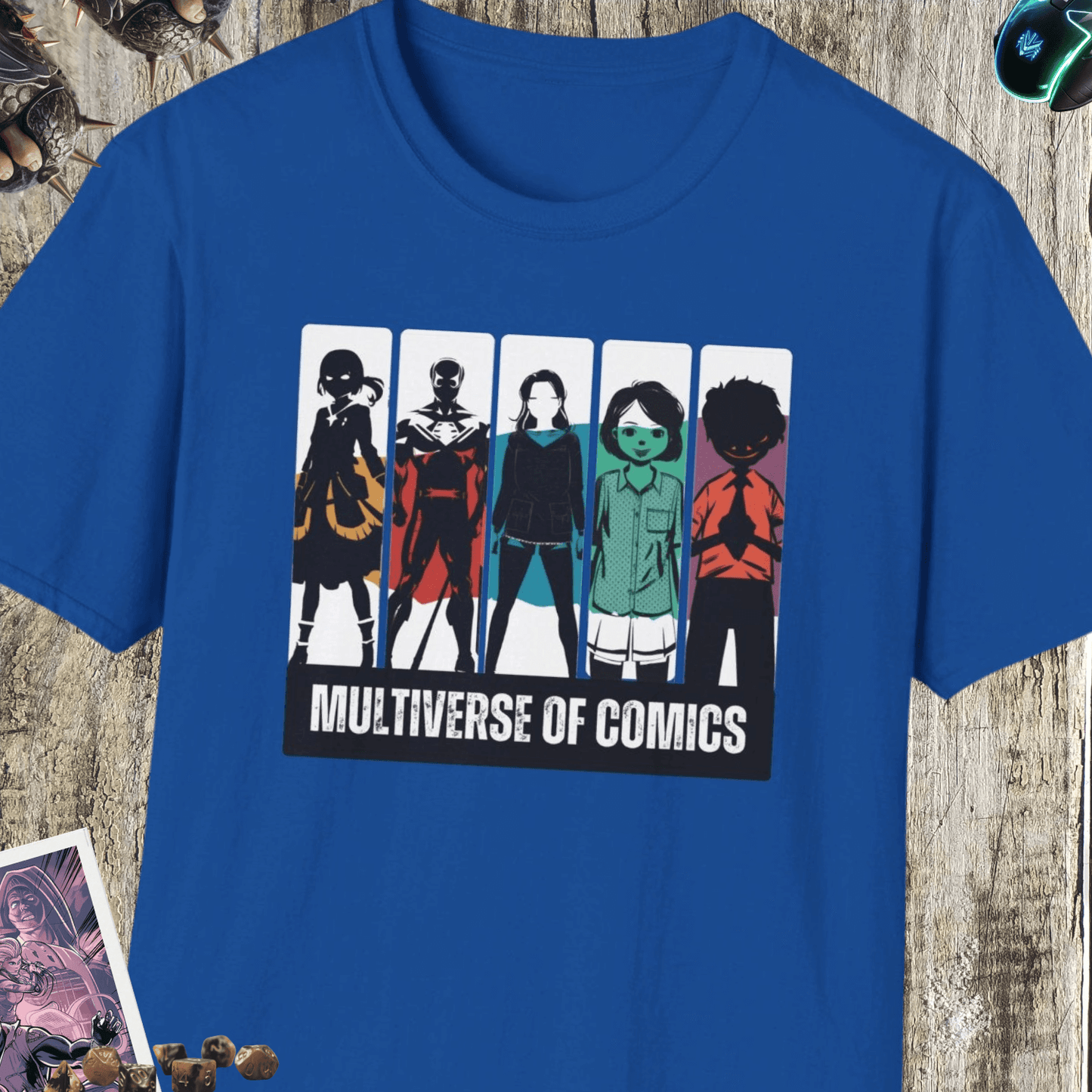 Multiverse Of Comics Unisex Softstyle T-Shirt