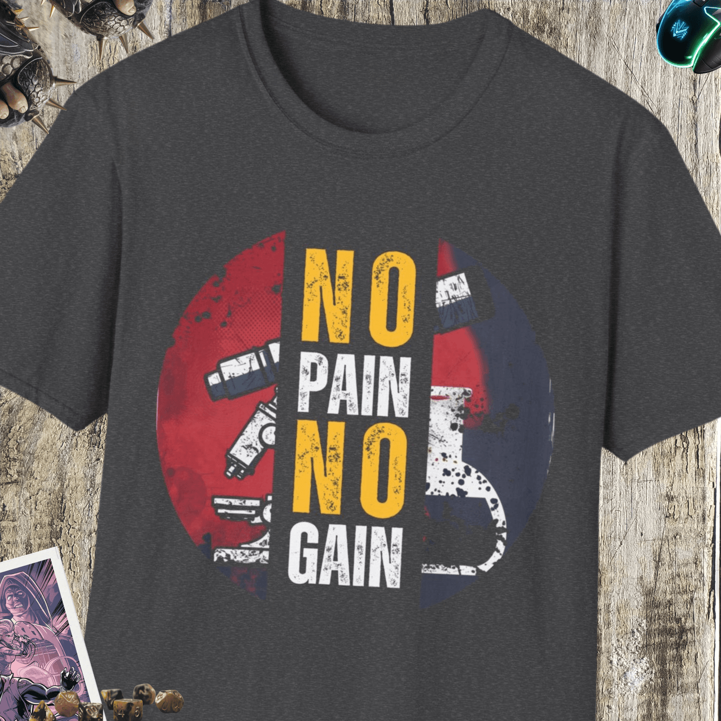 No Pain No Gain Unisex Softstyle T-Shirt