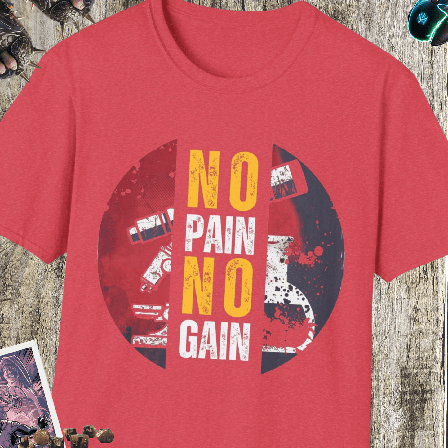 No Pain No Gain Unisex Softstyle T-Shirt