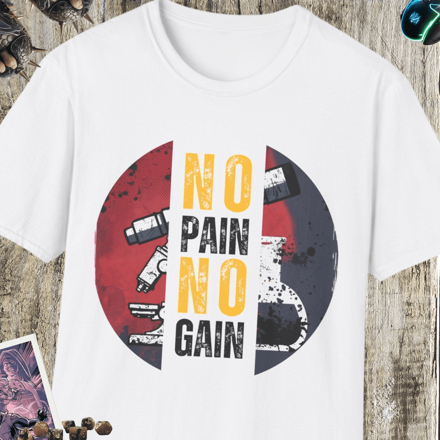 No Pain No Gain Unisex Softstyle T-Shirt