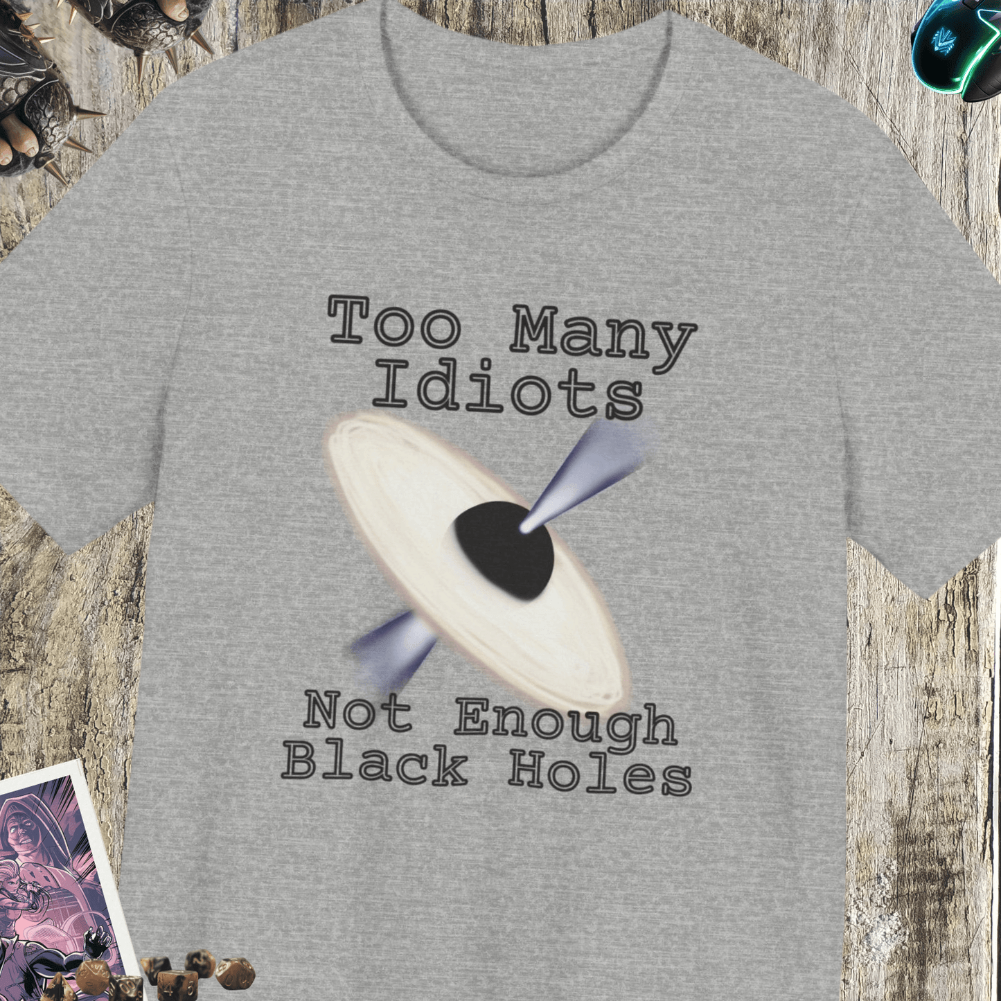 Not Enough Black Holes Jersey Short Sleeve Tee