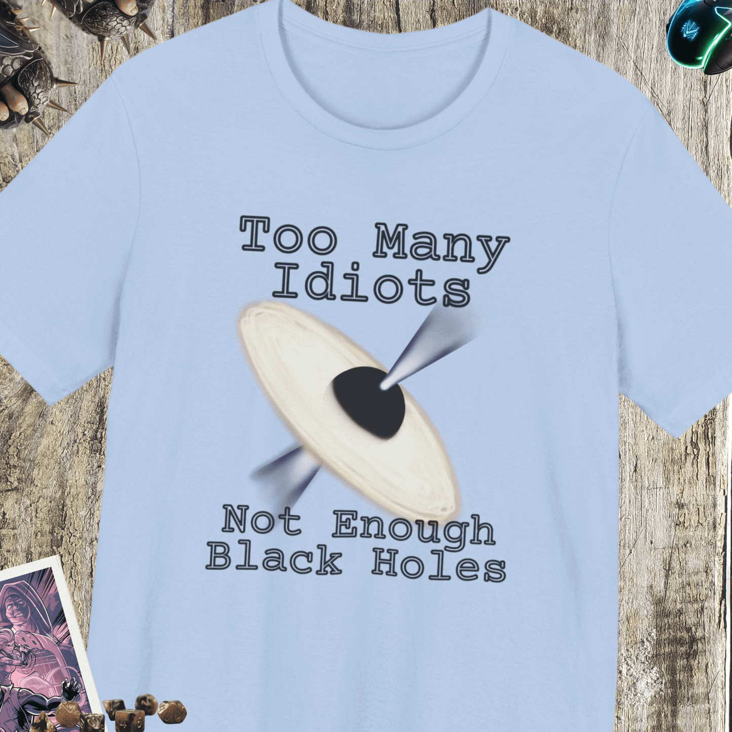 Not Enough Black Holes Jersey Short Sleeve Tee