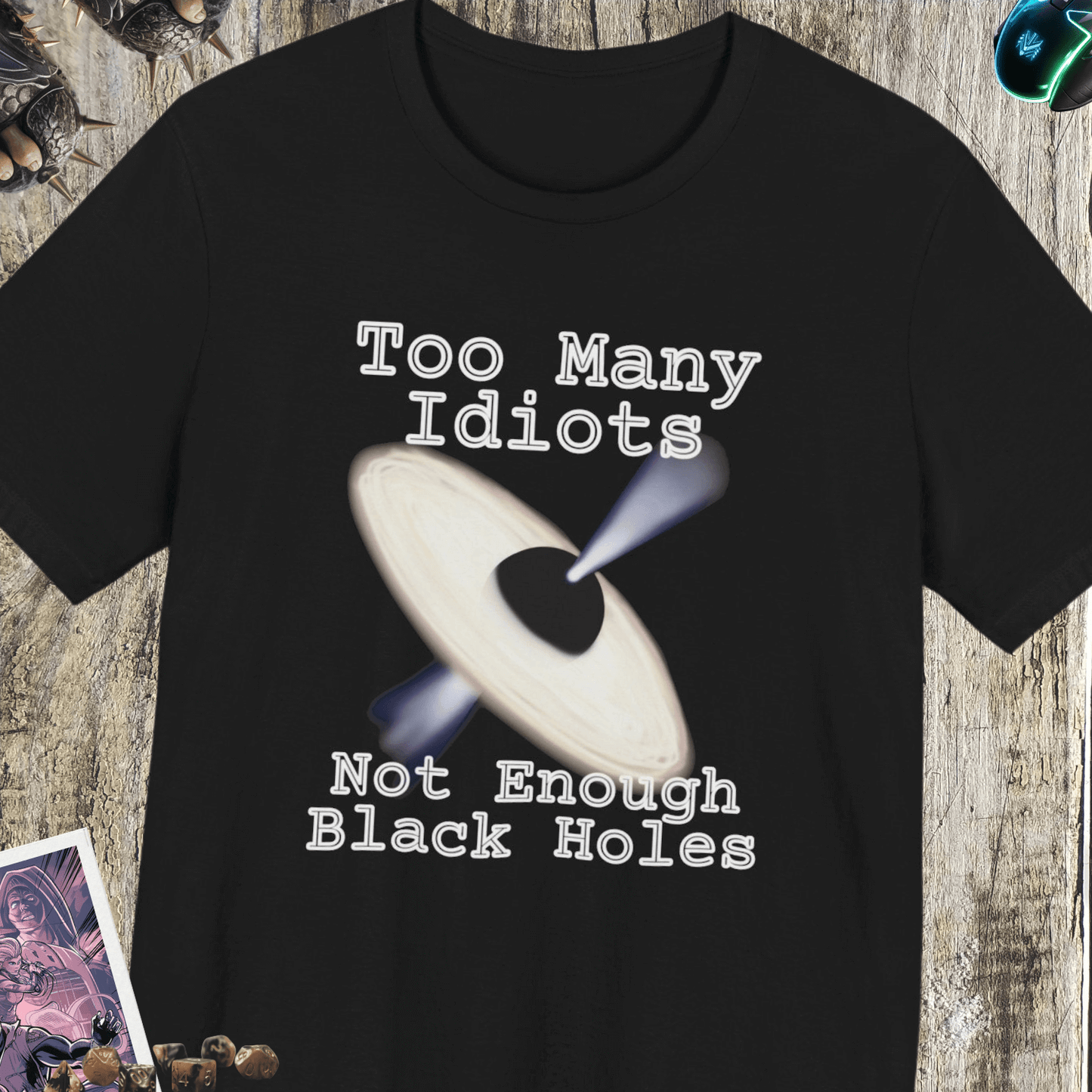 Not Enough Black Holes Jersey Short Sleeve Tee