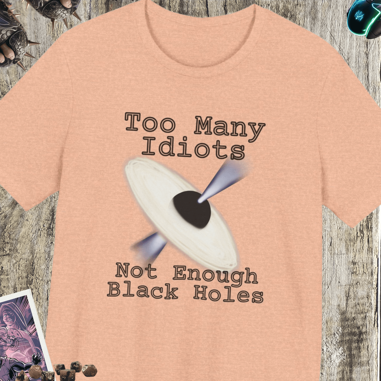 Not Enough Black Holes Jersey Short Sleeve Tee