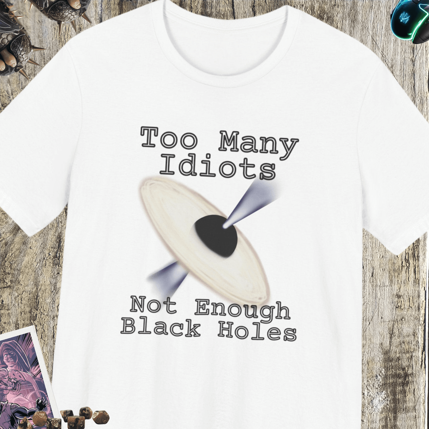 Not Enough Black Holes Jersey Short Sleeve Tee
