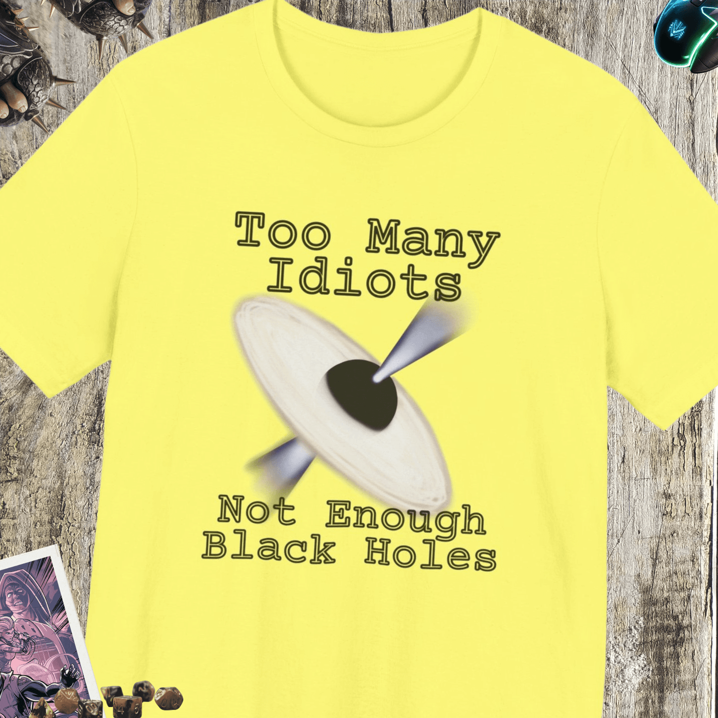 Not Enough Black Holes Jersey Short Sleeve Tee