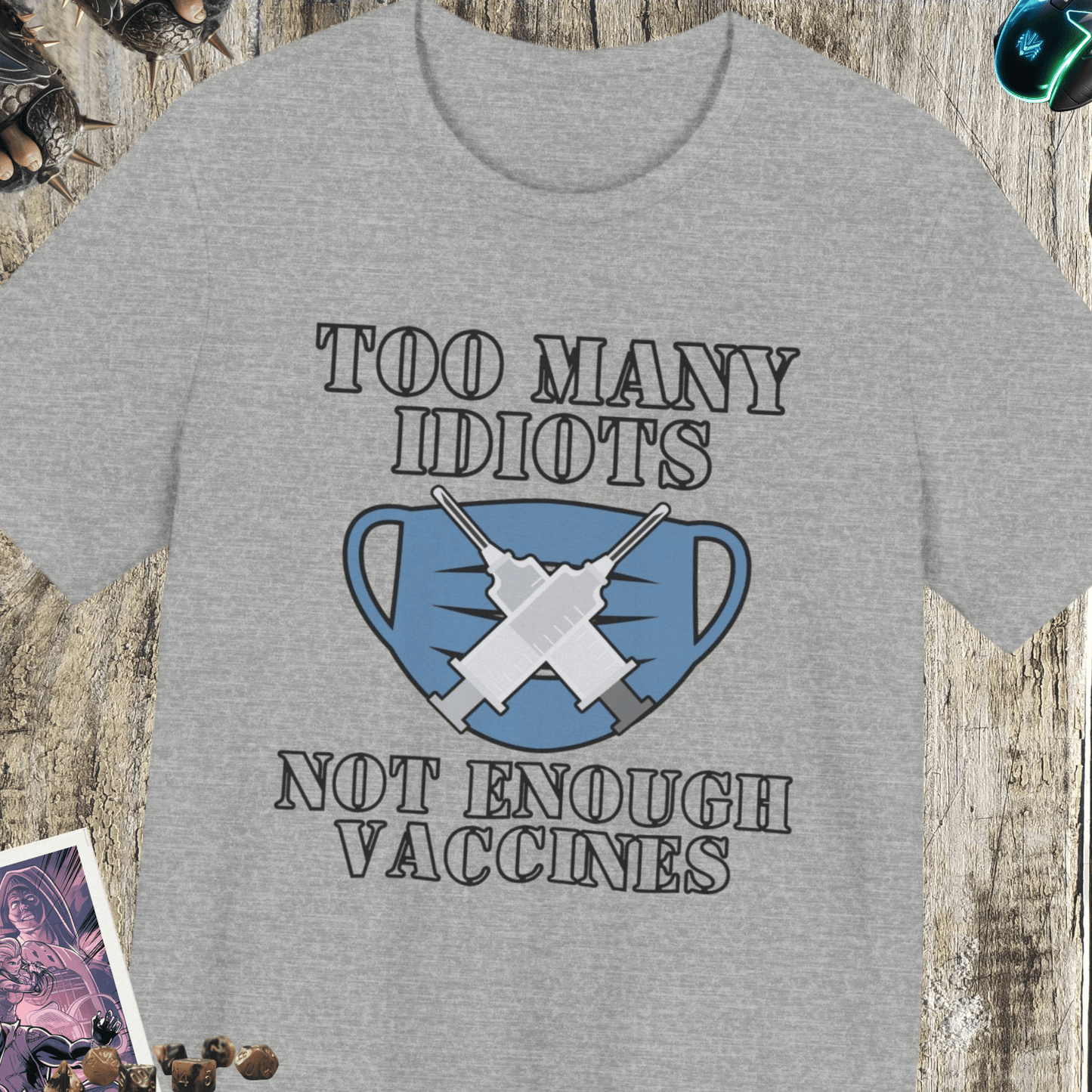 Not Enough Vaccines Unisex Jersey Short Sleeve Tee