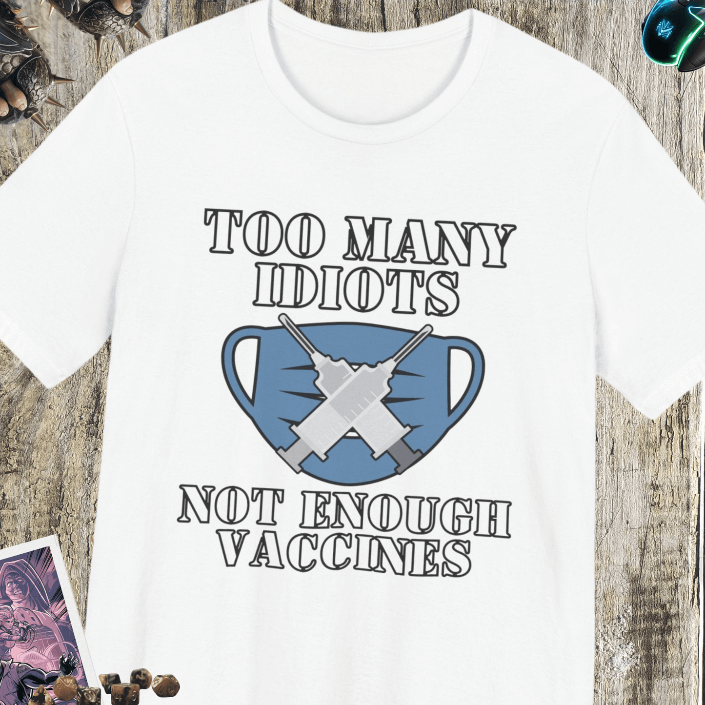 Not Enough Vaccines Unisex Jersey Short Sleeve Tee