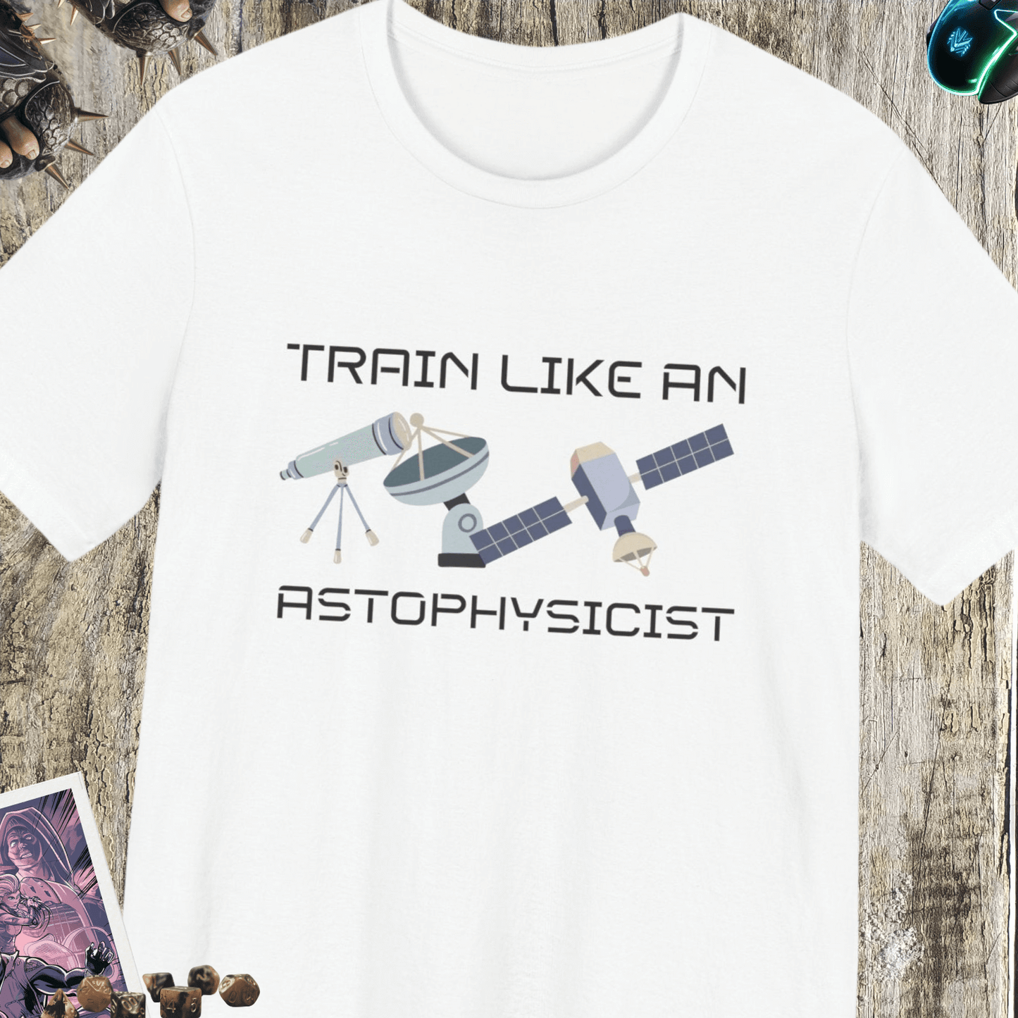 Train Like An Astrophysicist Jersey Short Sleeve Tee