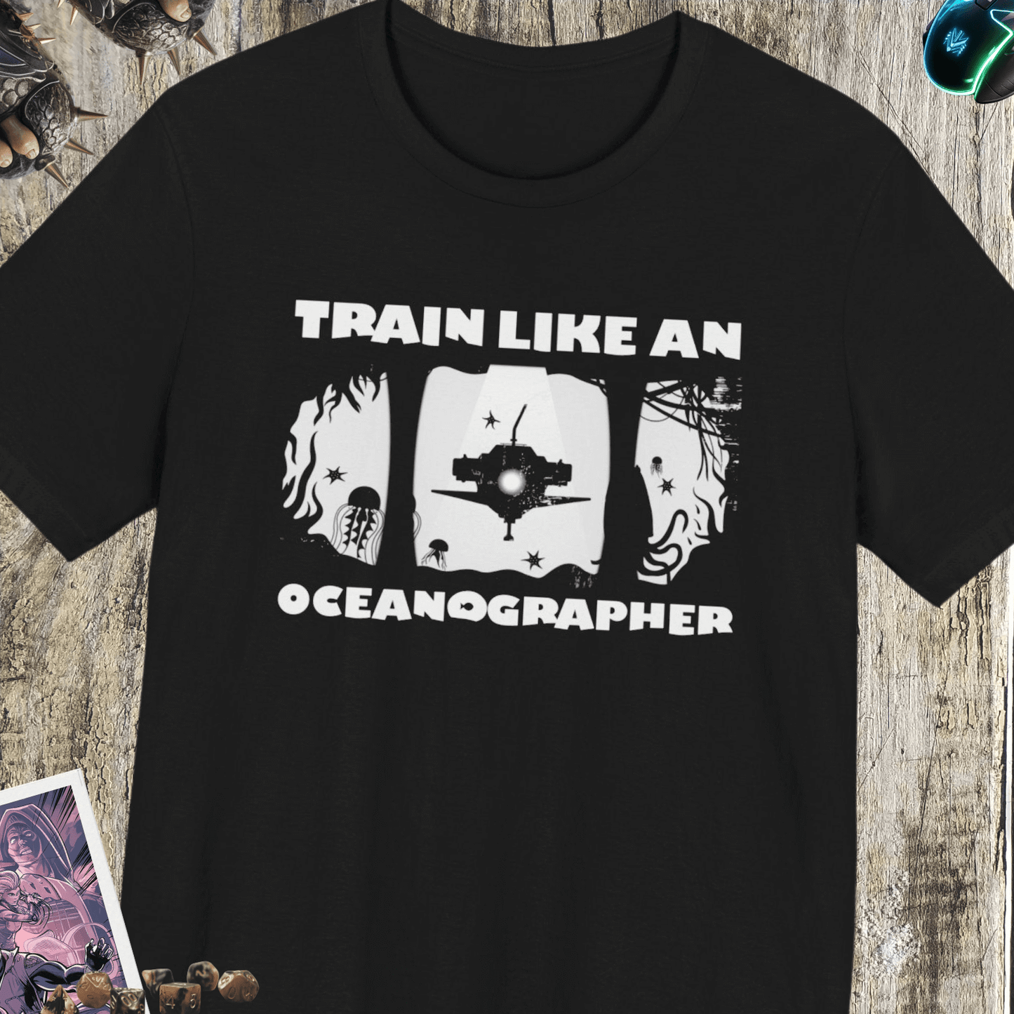 Train Like An Oceanographer Jersey Short Sleeve Tee