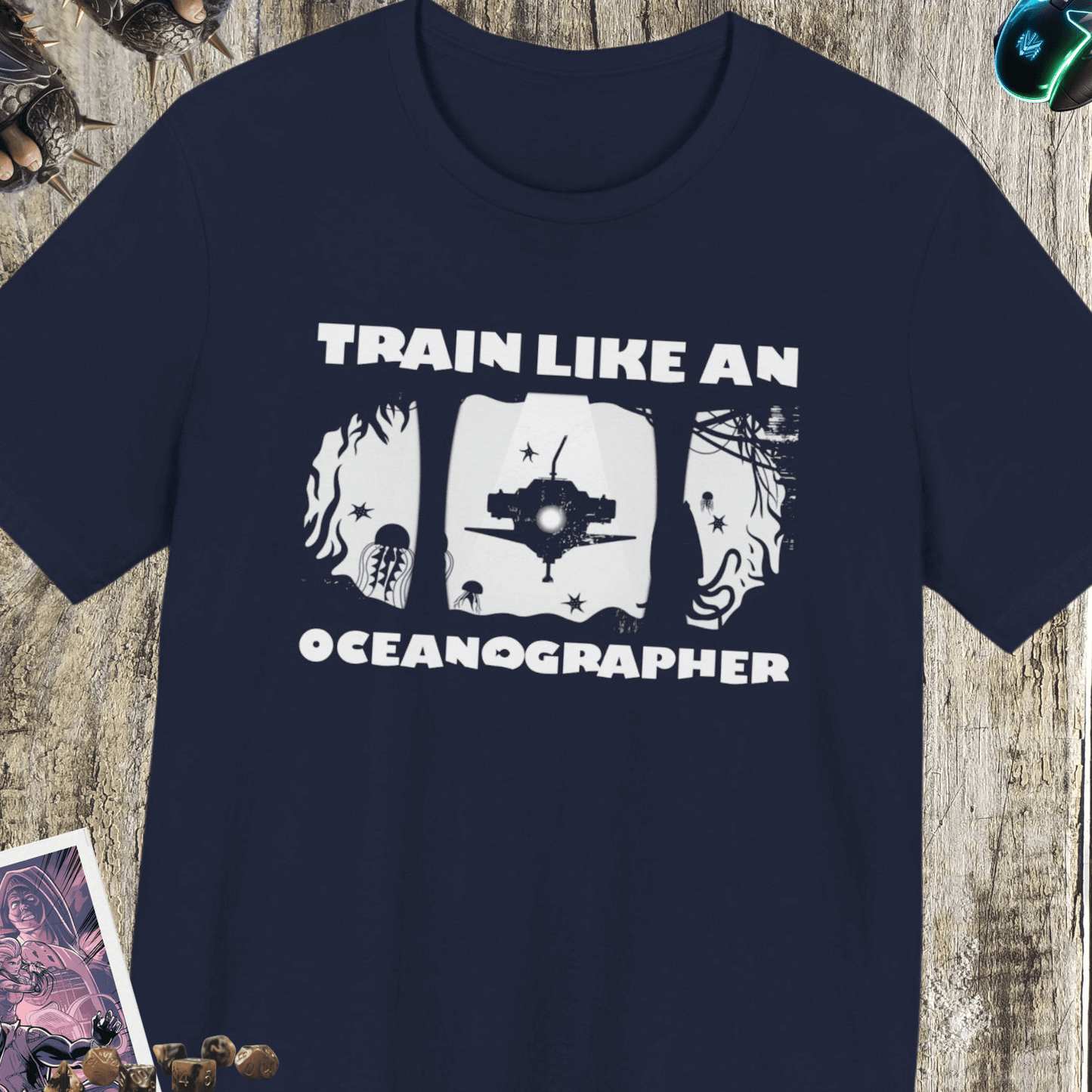 Train Like An Oceanographer Jersey Short Sleeve Tee