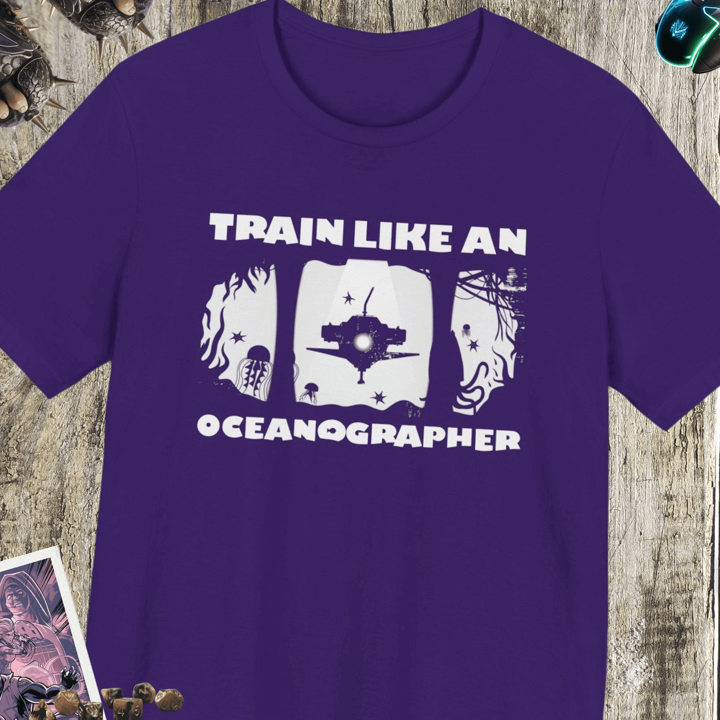 Train Like An Oceanographer Jersey Short Sleeve Tee