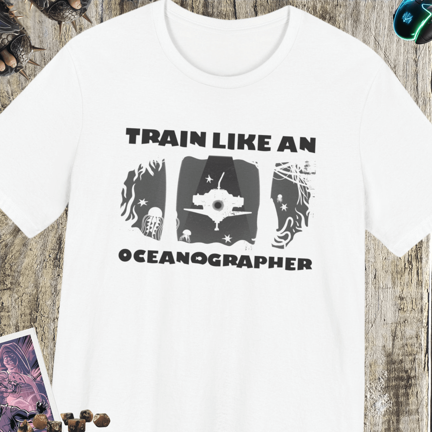 Train Like An Oceanographer Jersey Short Sleeve Tee