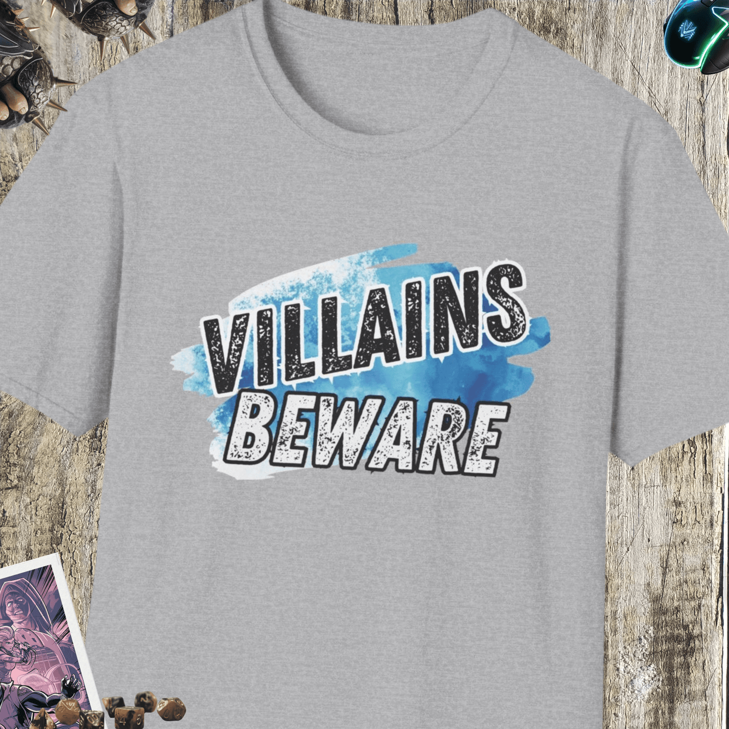 Villains Beware Unisex Softstyle T-Shirt