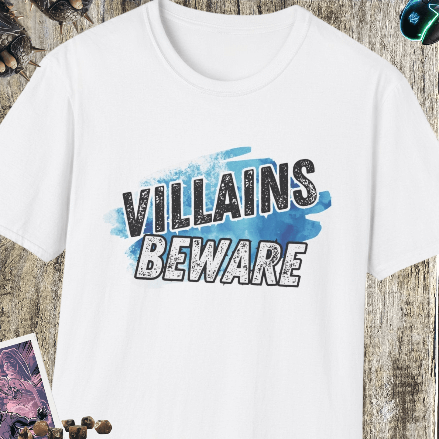 Villains Beware Unisex Softstyle T-Shirt
