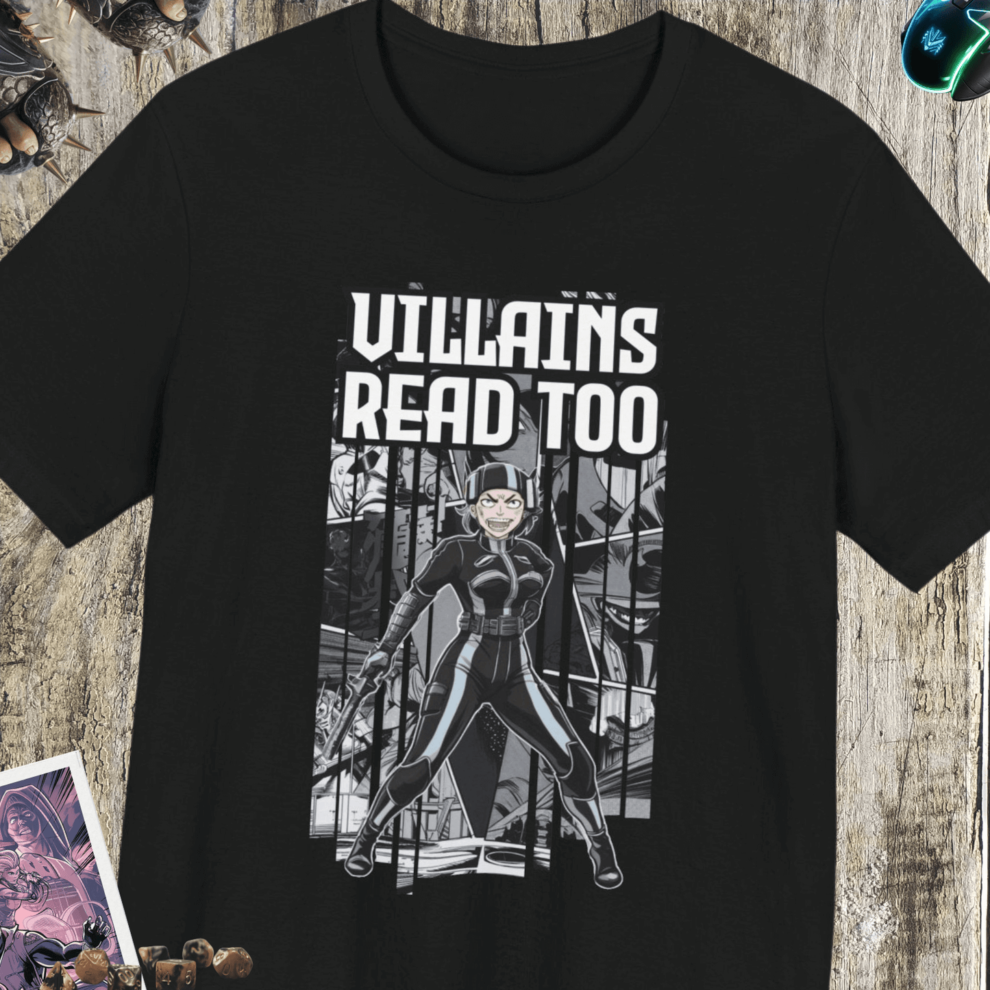 Villains Read Too Jersey Short Sleeve Tee