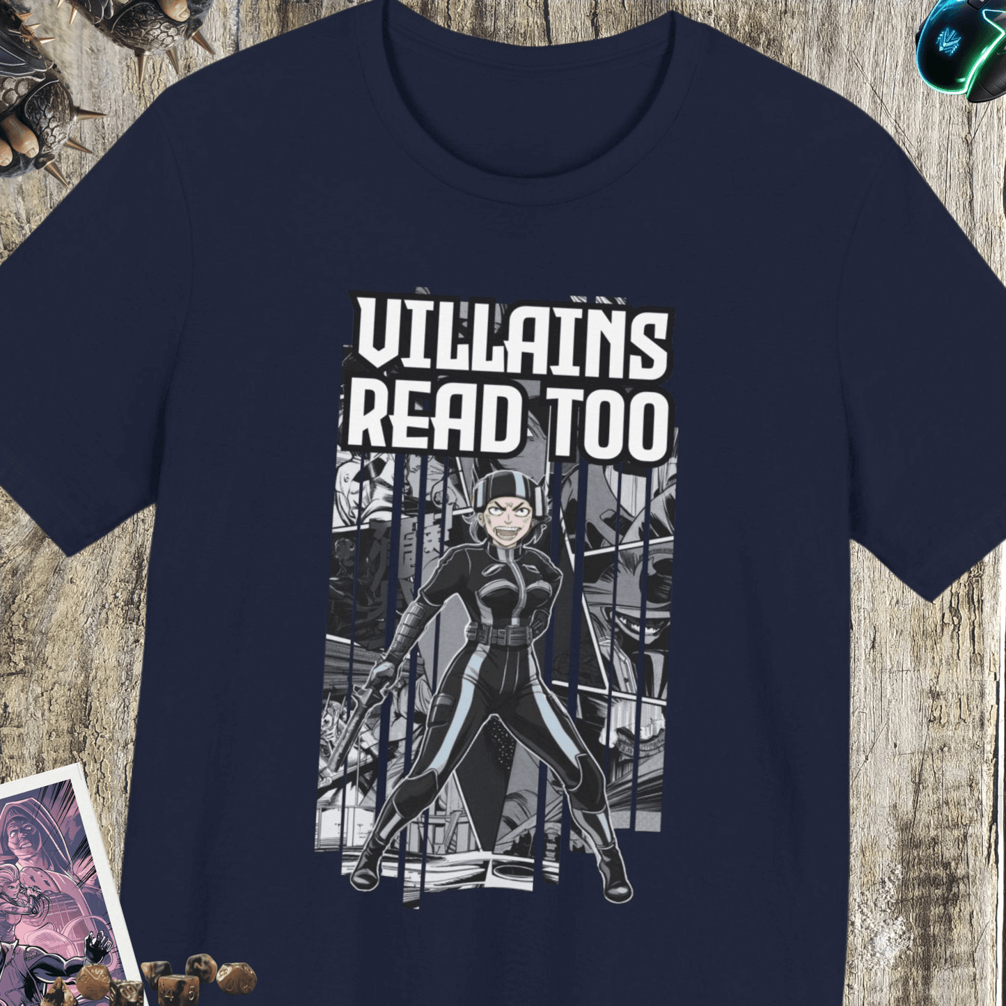 Villains Read Too Jersey Short Sleeve Tee
