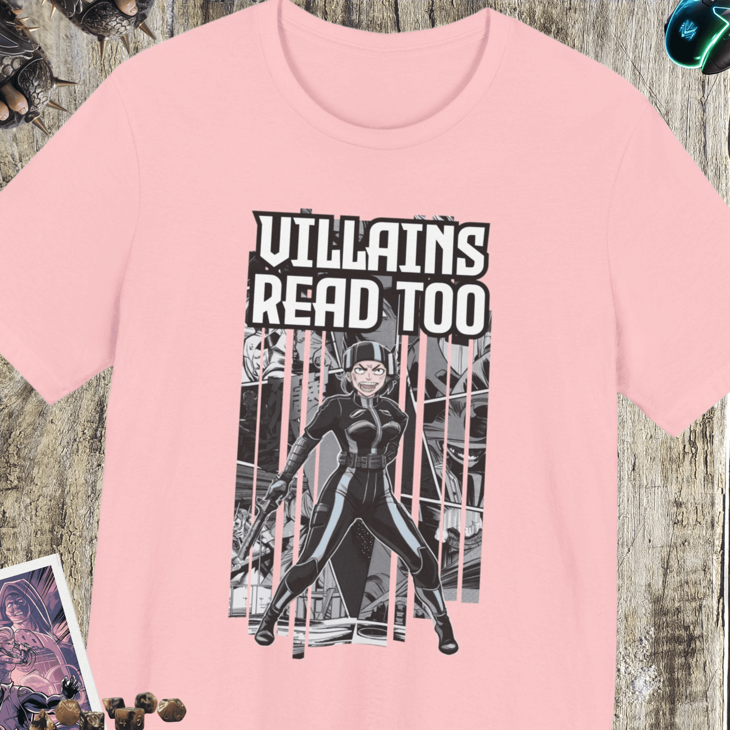 Villains Read Too Jersey Short Sleeve Tee