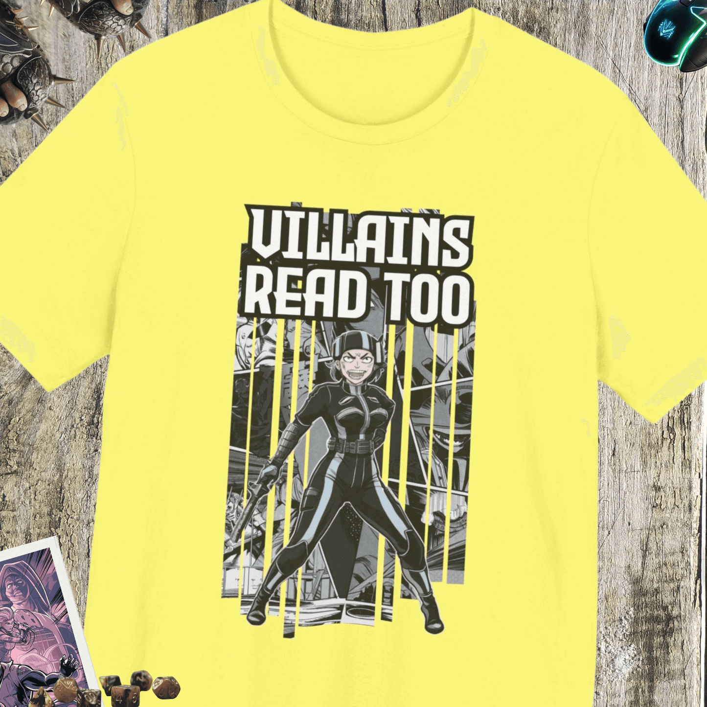 Villains Read Too Jersey Short Sleeve Tee