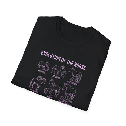 Evolution Of The Horse (As Demonstrated By Hedgehogs) Unisex Softstyle T-Shirt