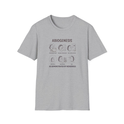 Abiogenesis (As Demonstrated By Hedgehogs) Unisex Softstyle T-Shirt