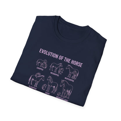 Evolution Of The Horse (As Demonstrated By Hedgehogs) Unisex Softstyle T-Shirt