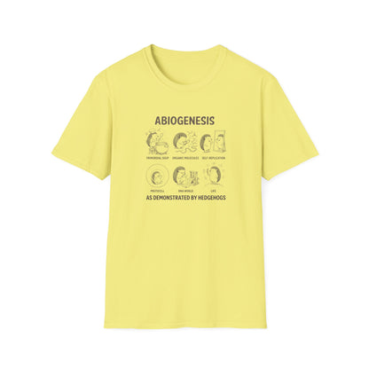 Abiogenesis (As Demonstrated By Hedgehogs) Unisex Softstyle T-Shirt