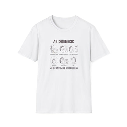 Abiogenesis (As Demonstrated By Hedgehogs) Unisex Softstyle T-Shirt
