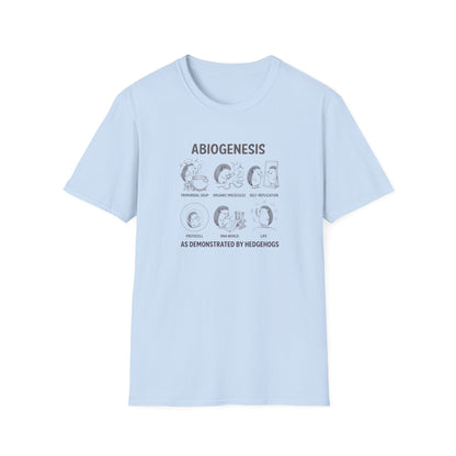 Abiogenesis (As Demonstrated By Hedgehogs) Unisex Softstyle T-Shirt
