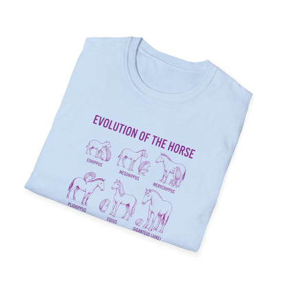 Evolution Of The Horse (As Demonstrated By Hedgehogs) Unisex Softstyle T-Shirt