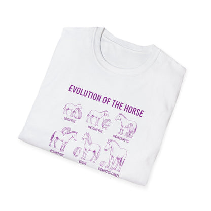 Evolution Of The Horse (As Demonstrated By Hedgehogs) Unisex Softstyle T-Shirt
