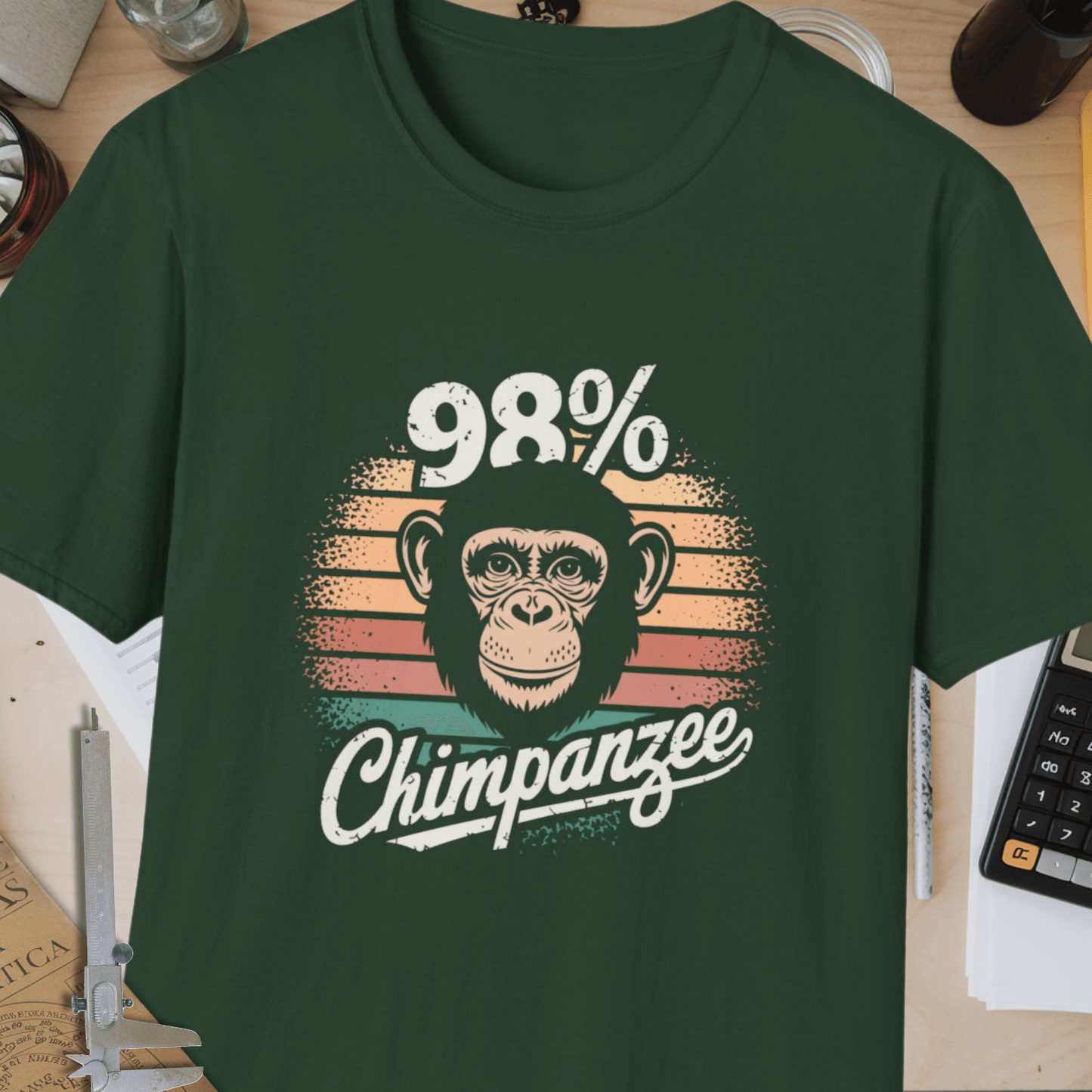 98% Chimpanzee Unisex Softstyle T-Shirt