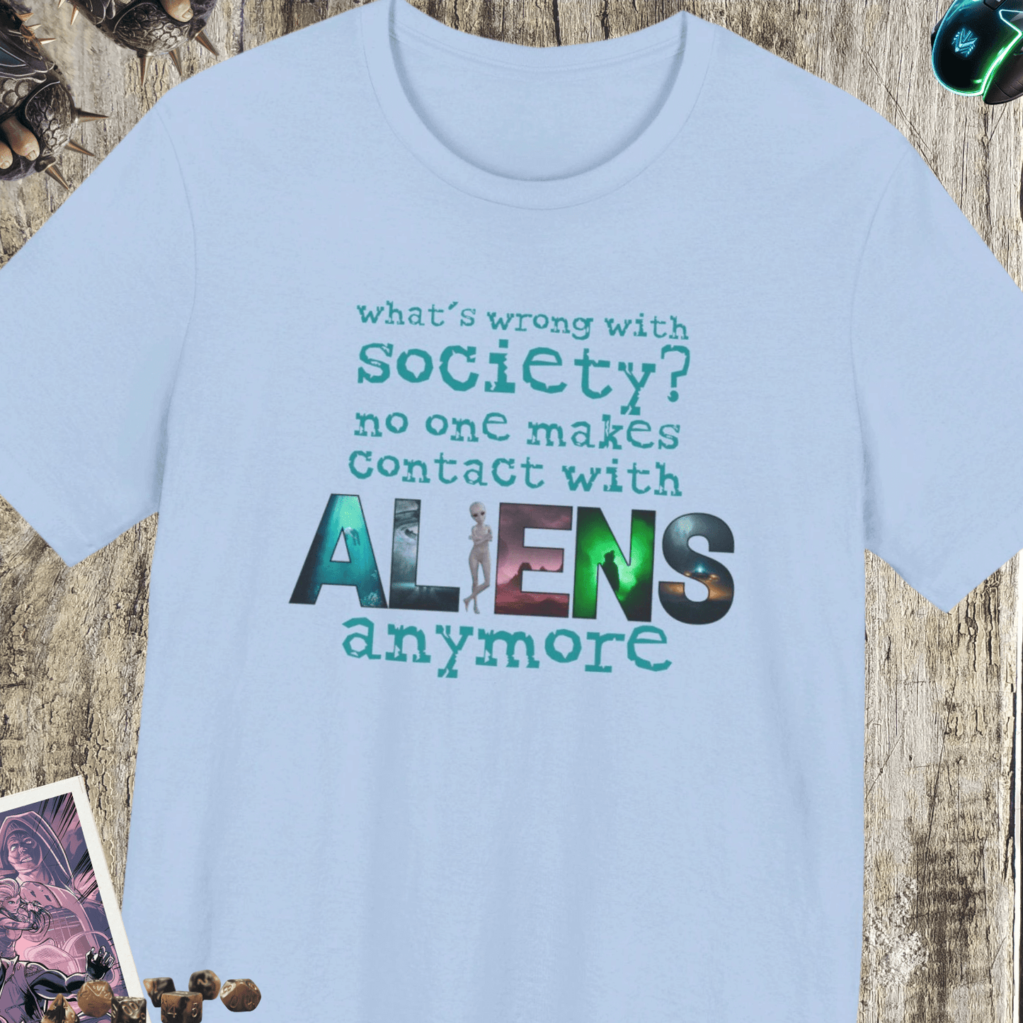 Aliens Anymore Jersey Short Sleeve Tee