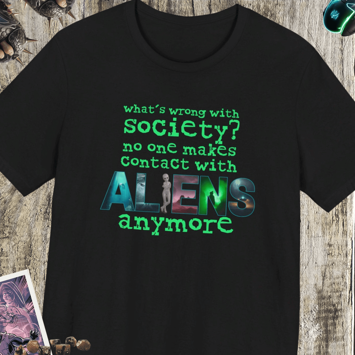 Aliens Anymore Jersey Short Sleeve Tee