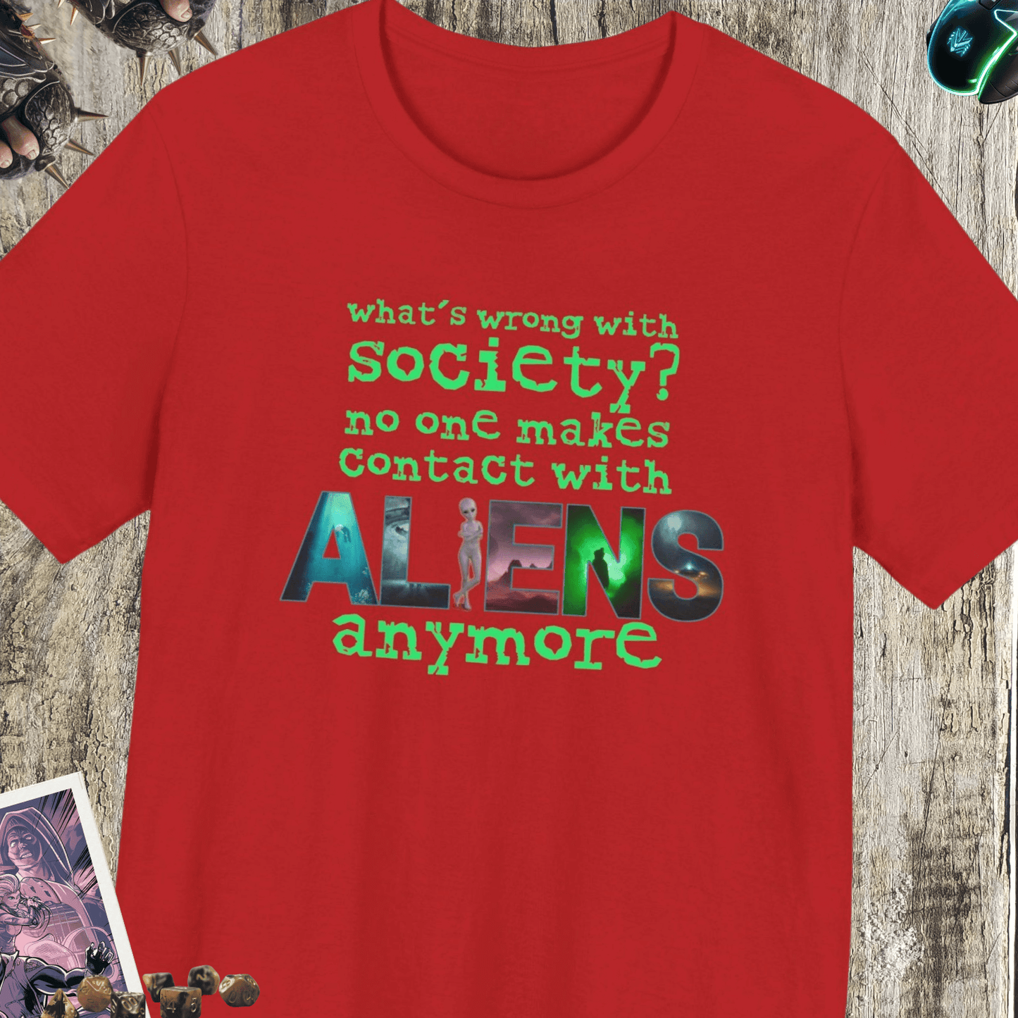 Aliens Anymore Jersey Short Sleeve Tee